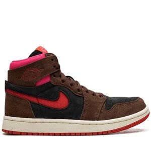 Air Jordan 1 Zoom Air CMFT "Cacao Wow/Picante Red/Black/Hyper Pink", Size 6